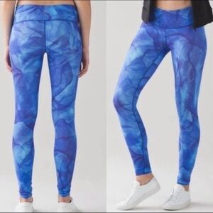 Lululemon Wunder Under Midnight Tulle III Fullux pant size 6